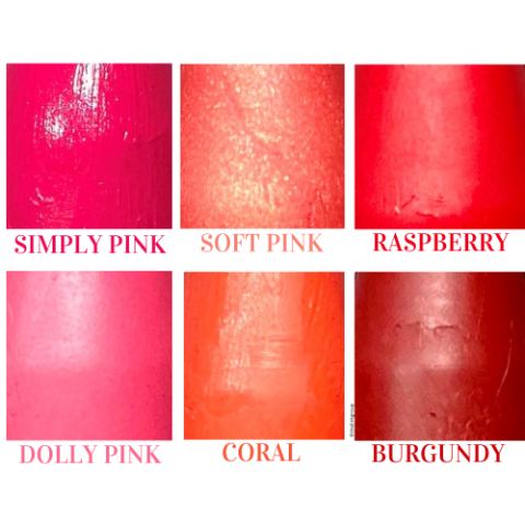 Honey Bee BeezGirl Essential Lipstick Pencil Beauty White Smoke Simply Pink,Soft Pink,Raspberry,Dolly Pink,Coral,Burgundy