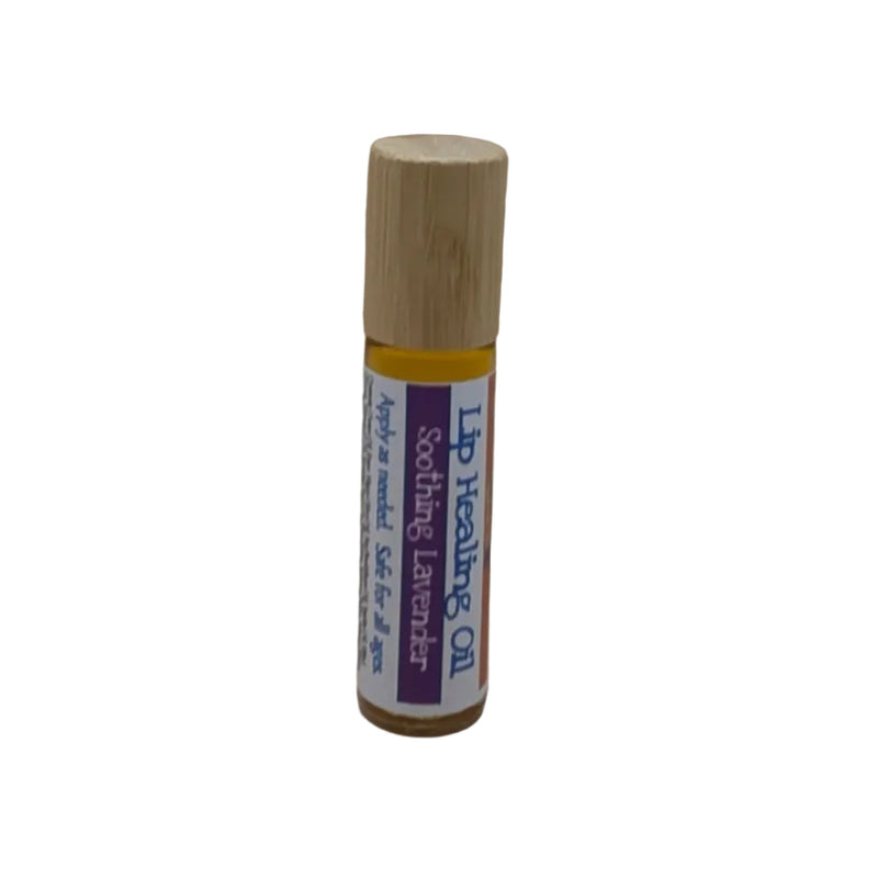 By Robin Creations Lip Repair Healing Oil - Infused with New Mexico Pinon Resin Lip Balms Dark Olive Green Soothing Lavender / 1 Tube