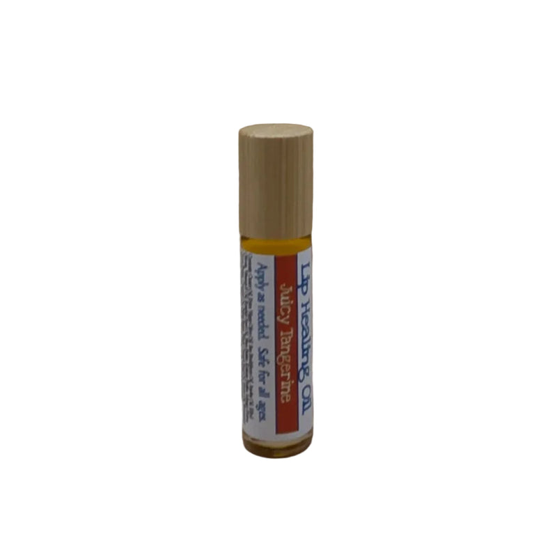 By Robin Creations Lip Repair Healing Oil - Infused with New Mexico Pinon Resin Lip Balms Dark Olive Green Juicy Tangerine / 1 Tube