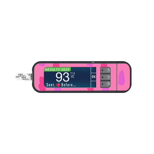 Peelz Lipstick Smudge for Bayer Contour Next Glucometer Peelz/Stickers White Smoke