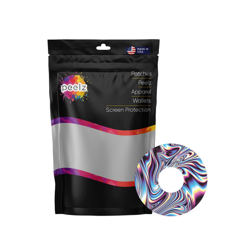 Peelz Liquid Metal Patch Tape Designed for the FreeStyle Libre 3 Plus & Lingo Patch Medical Tape White Smoke 12-Pack (Set of 12 Patches),4-Pack (Set of 4 Patches)