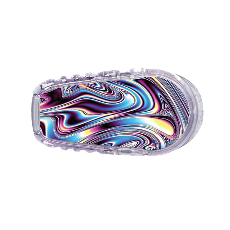 Peelz Liquid Metal Sticker Designed for the DEXCOM Transmitter Peelz/Stickers White Smoke G6
