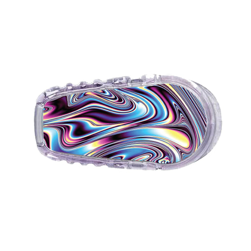Peelz Liquid Metal Sticker Designed for the DEXCOM Transmitter Peelz/Stickers White Smoke G6