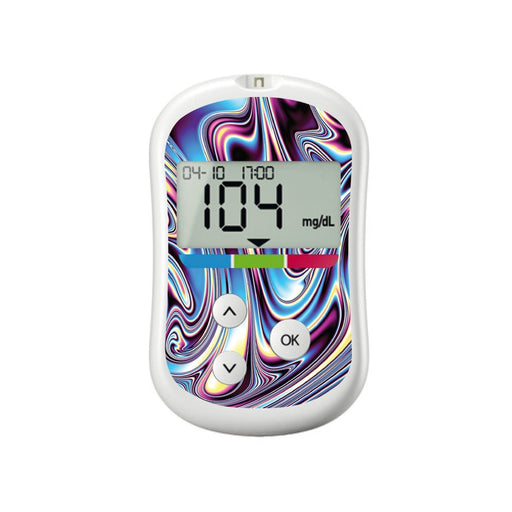 Peelz Liquid Metal for OneTouch Verio Flex Glucometer Peelz/Stickers White Smoke