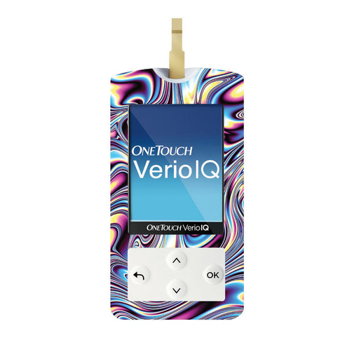 Peelz Liquid Metal for OneTouch Verio IQ Glucometer Peelz/Stickers White Smoke