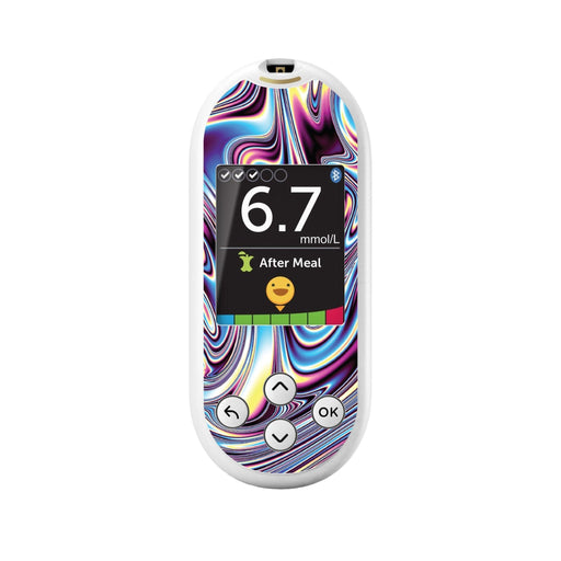 Peelz Liquid Metal for OneTouch Verio Reflect Glucometer Peelz/Stickers White Smoke