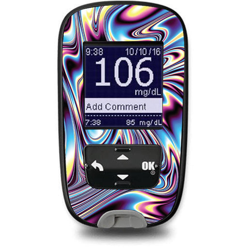 Peelz Liquid Metal for the Accu-Chek Guide Glucometer Peelz/Stickers White Smoke