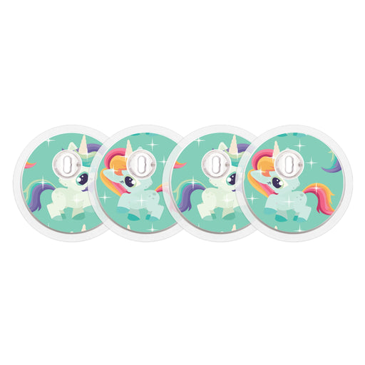Peelz Little Ponies Sticker Designed for the FreeStyle Libre 3 Plus & Lingo  Sensor Peelz/Stickers White Smoke 4-pack (Set of 4 Stickers)