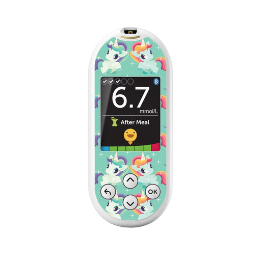 Peelz Little Ponies for OneTouch Verio Reflect Glucometer Peelz/Stickers White Smoke