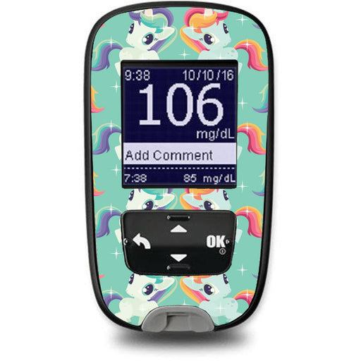 Peelz Little Ponies for the Accu-Chek Guide Glucometer Peelz/Stickers White Smoke