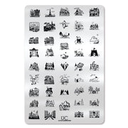 UberChic Beauty Little Landscapes Stamping Plate Lavender