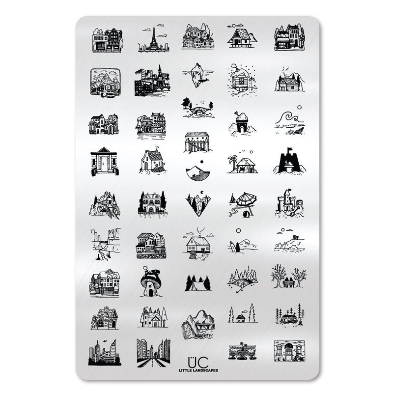 UberChic Beauty Little Landscapes Stamping Plate Lavender