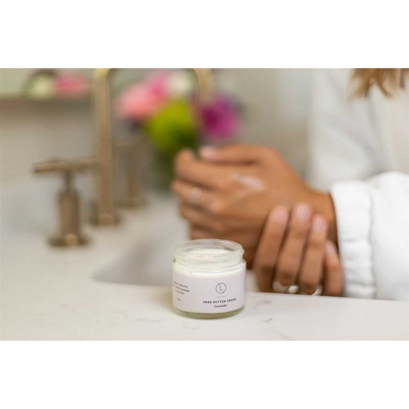 Lizush Lavender Shea Butter Body Cream CREAMS & OILS Light Gray