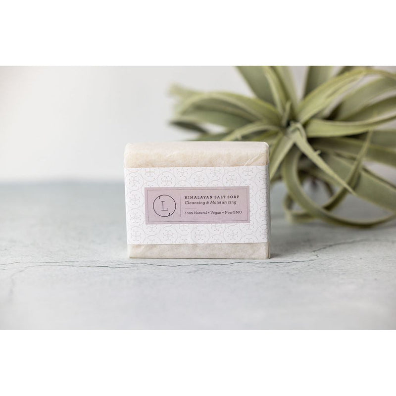 Lizush 2x Himalayan Salt Soap Bar, Natural Unscented Soap, Vegan Handmade Soap NATURAL SOAP BAR Light Gray