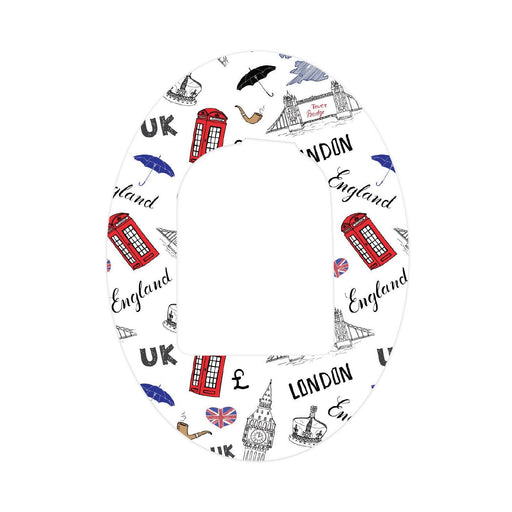Peelz London Doodles Pod Patch Tape - Pump Peelz Patch Medical Tape White Smoke 1-Pack Omnipod Tape
