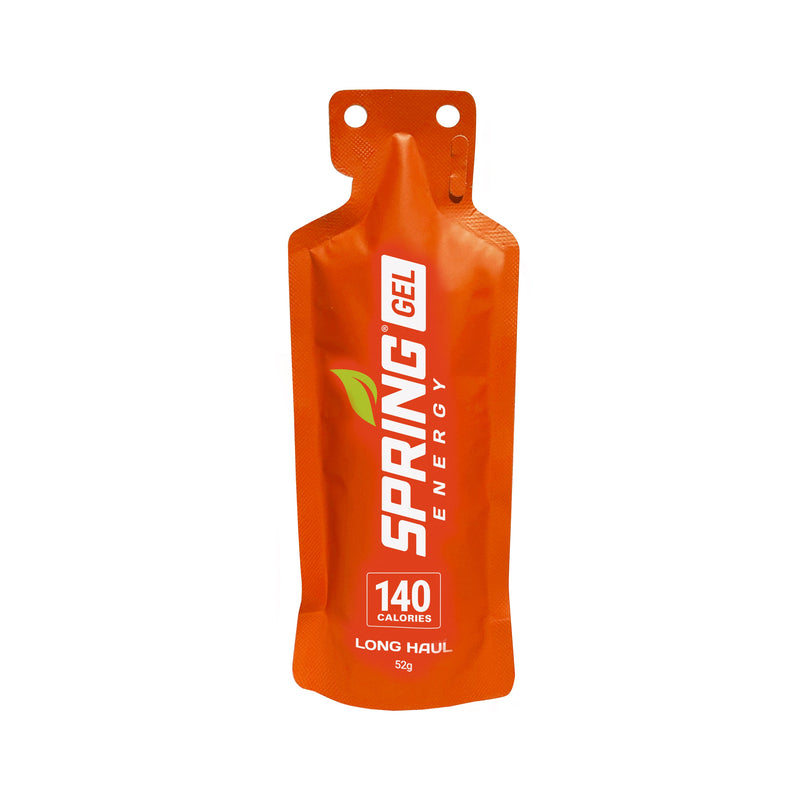 myspringenergy Peanut Butter And Fruit Gel Any Distance Fuel 140 Kcal - Long Haul Gel Orange Red 1 qty