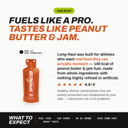 myspringenergy Peanut Butter And Fruit Gel Any Distance Fuel 140 Kcal - Long Haul Gel White Smoke 1 qty,10 pack,20 pack