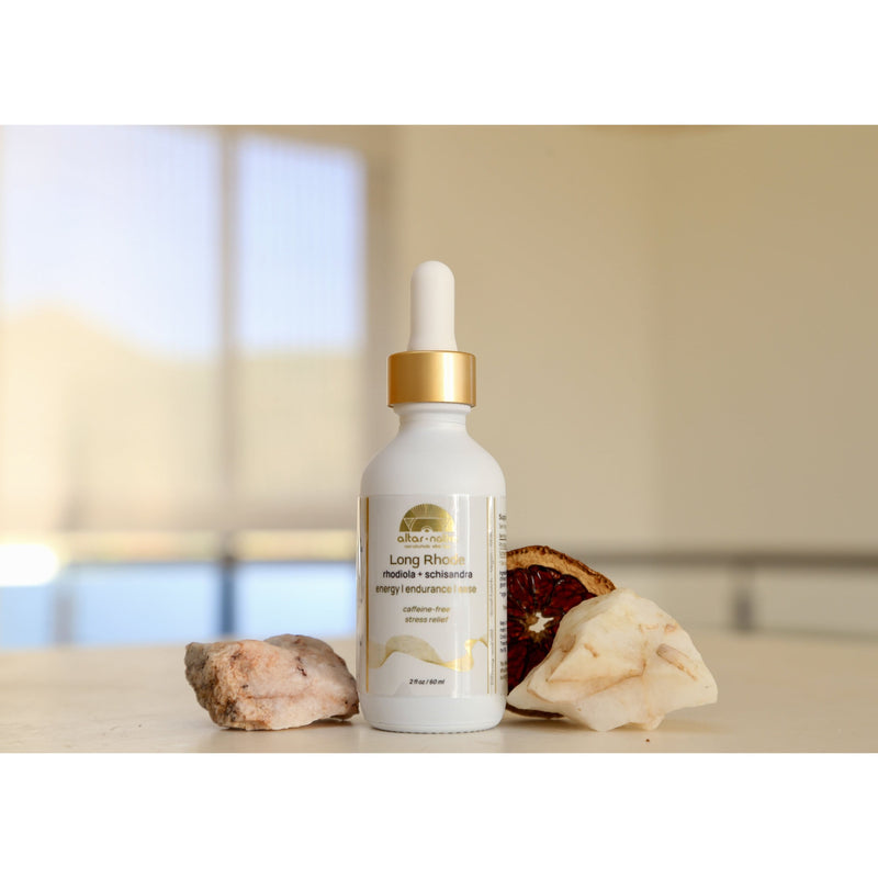 Altar Native (PRE-ORDER) Long Rhode ⟡ Rhodiola + Schisandra Adaptogen Drops Tincture Rosy Brown Dropper