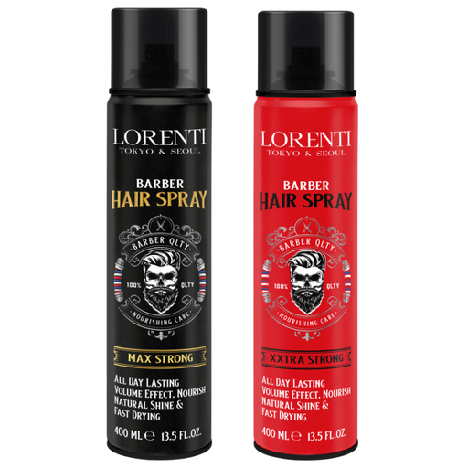 Vip Barber Supply Lorenti Hair Spray 400ml Hair Spray White Smoke Max Strong,XXtra Strong