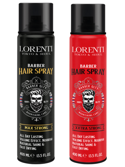 Vip Barber Supply Lorenti Hair Spray 400ml Hair Spray White Smoke Max Strong,XXtra Strong