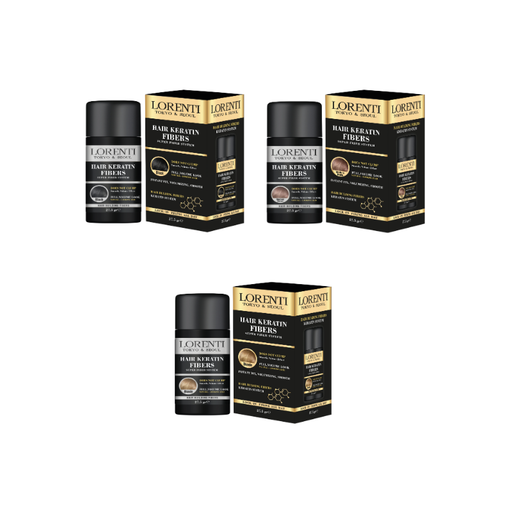 Vip Barber Supply Lorenti Keratin Hair Fiber Hair Fiber White Smoke Black,Medium Brown