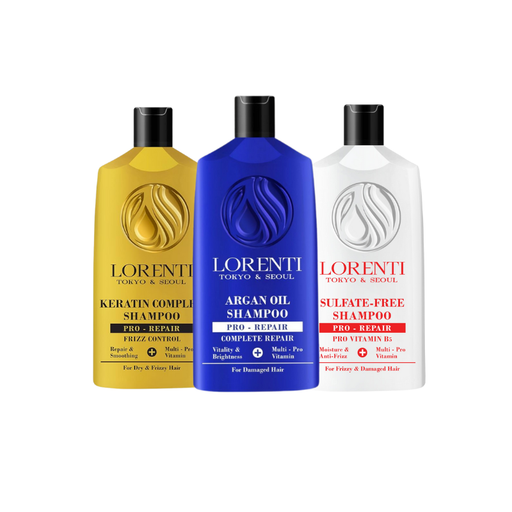 Vip Barber Supply Lorenti Shampoo 630ml - Sulfate-Free, Keratin & Argan Infusion for Healthy Hair Shampoo White Smoke Sulfate Free,Keratin,Argan Oil Pre-Repair,Collagen & Biotin