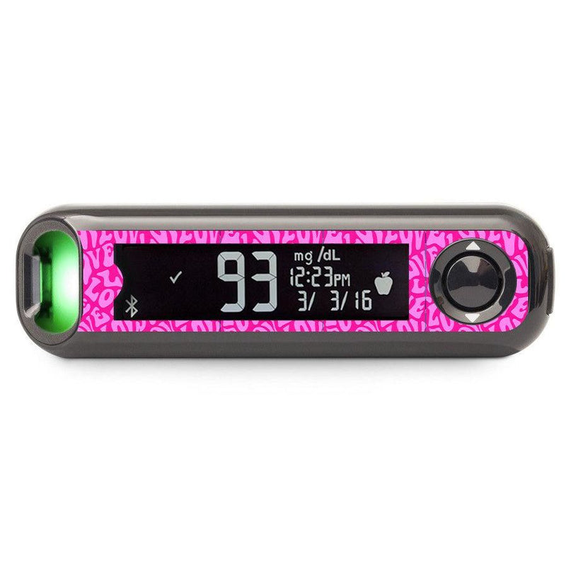 Peelz Love Bayer Contour© Next One Glucometer Peelz/Stickers Dim Gray