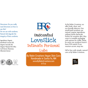 By Robin Creations LoveSlick Intimate Personal Lubricant Personal Lubricants White Smoke 4oz Glass Pump Bottle / Original Scent,4oz Glass Pump Bottle / Fragrance-Free,4oz Refill Pouch / Original Scent,4oz Refill Pouch / Fragrance-Free