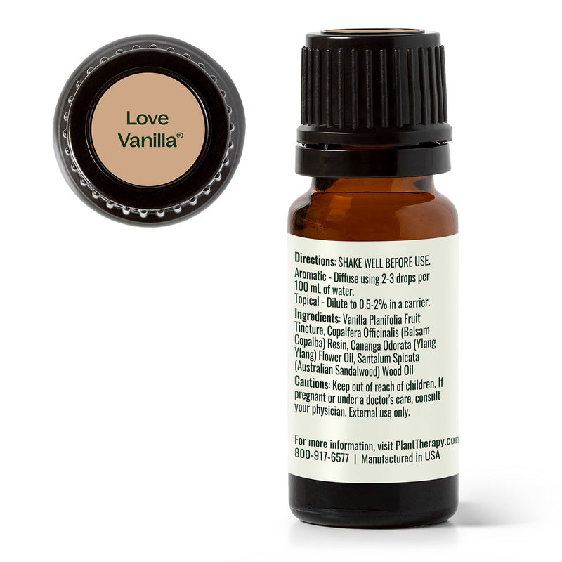 Plant Therapy Love Vanilla Essential Oil Blend Essential Oil White Smoke 10 mL