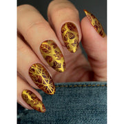 UberChic Beauty Lovely Leaves-01 Stamping Plate Dark Slate Gray