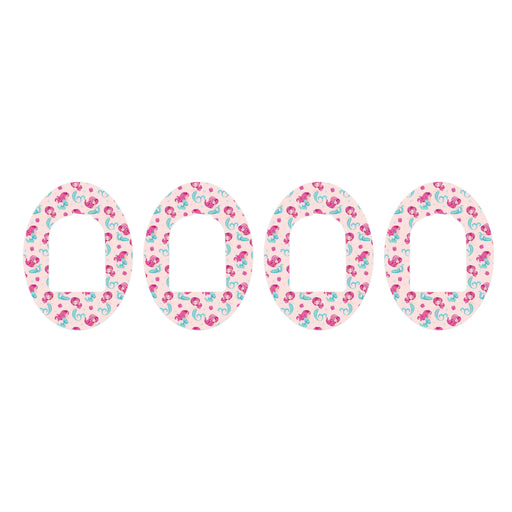 Peelz Lovely Mermaids Pod Patch Tape - Pump Peelz Patch Medical Tape White Smoke 4-Pack Omnipod Tape