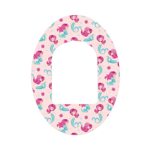 Peelz Lovely Mermaids Pod Patch Tape - Pump Peelz Patch Medical Tape White Smoke 1-Pack Omnipod Tape