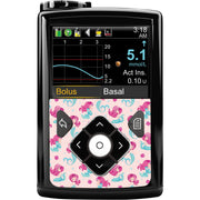 Peelz Lovely Mermaids Sticker for Medtronic MiniMed 770G & 780G Peelz/Stickers Black Whole System Peelz (front back + clip),Front Peelz,Back and Clip Peelz