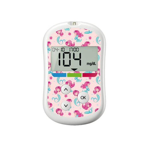 Peelz Lovely Mermaids for OneTouch Verio Flex Glucometer Peelz/Stickers White Smoke