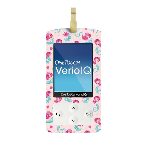 Peelz Lovely Mermaids for OneTouch Verio IQ Glucometer Peelz/Stickers White Smoke