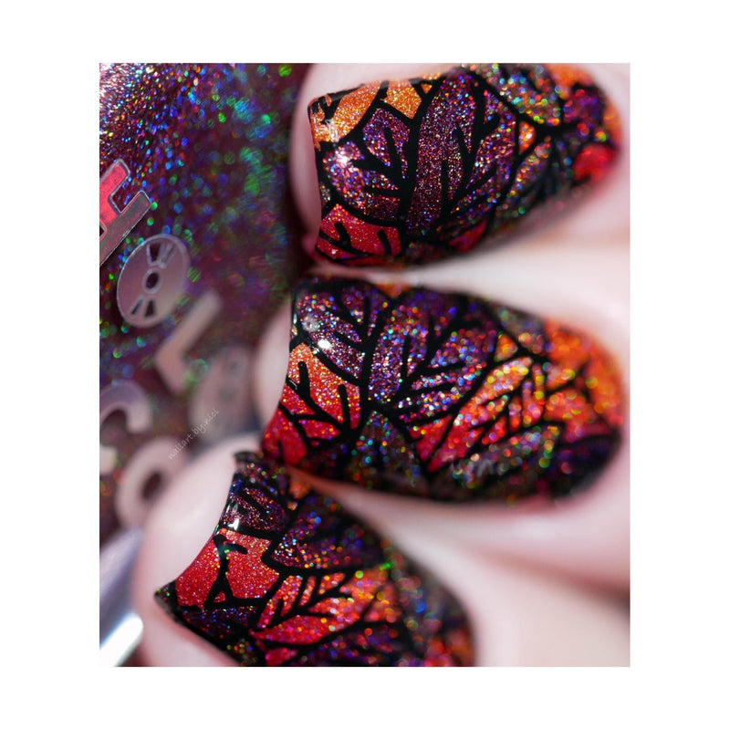 UberChic Beauty Lovely Leaves-01 Stamping Plate Tan