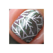 UberChic Beauty Lovely Leaves-04 Stamping Plate Rosy Brown