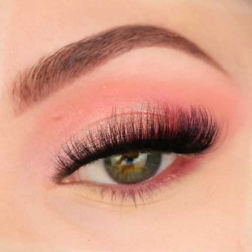 Pink Purée Luna Strip Lashes Navajo White