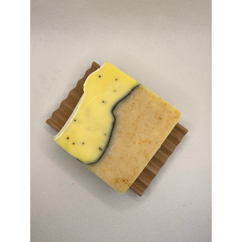 Lustful Bath, LLC LEMON POPPYSEED HANDCRAFTED SOAP Cold Process Soap Gray