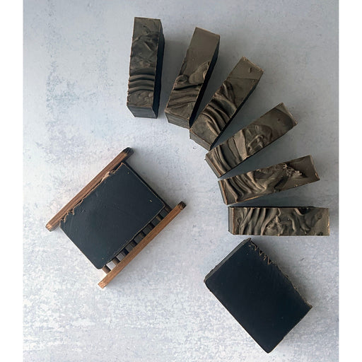 Lustful Bath, LLC PINE TAR SOAP w PUMICE Cold Process Soap Gray