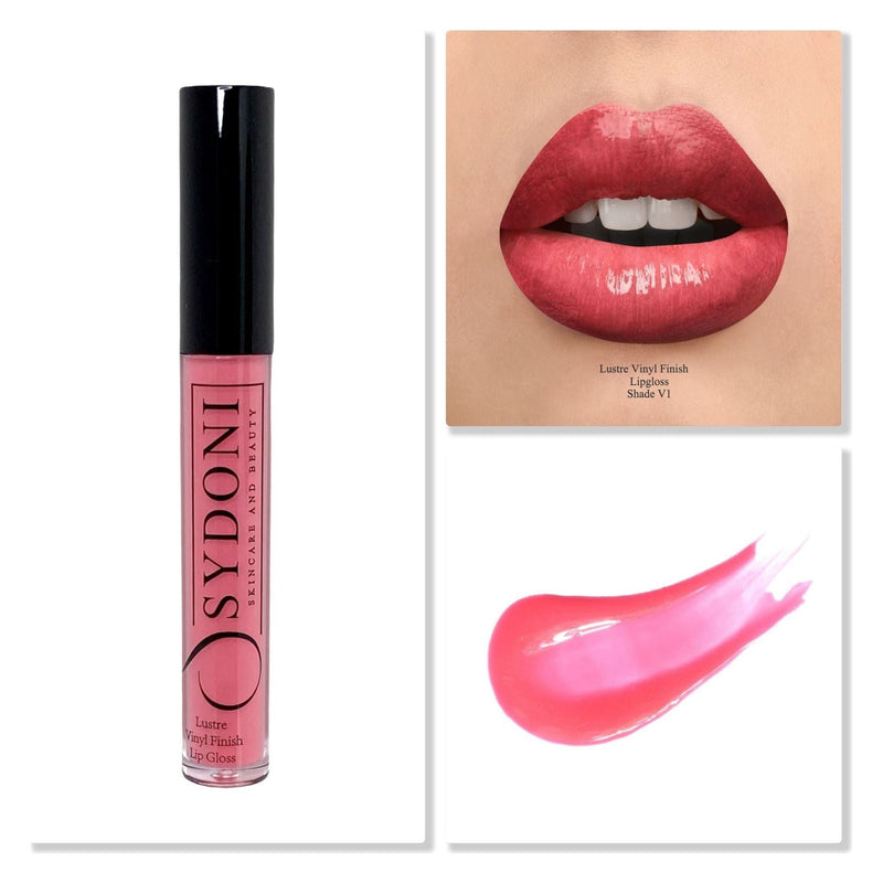 Sydoni Skincare and Beauty Sydoni Skincare And Beauty - Lustre Vinyl Finish High Shine Lip Gloss 4G (15 Shades) Lip Gloss Dark Salmon Shade V1-VINYL FINISH LIGHT NATURAL PINK