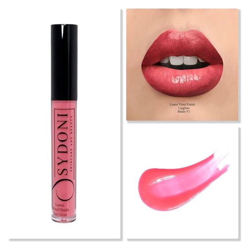 Sydoni Skincare and Beauty Sydoni Skincare And Beauty - Lustre Vinyl Finish High Shine Lip Gloss 4G (15 Shades) Lip Gloss Dark Salmon Shade V1-VINYL FINISH LIGHT NATURAL PINK