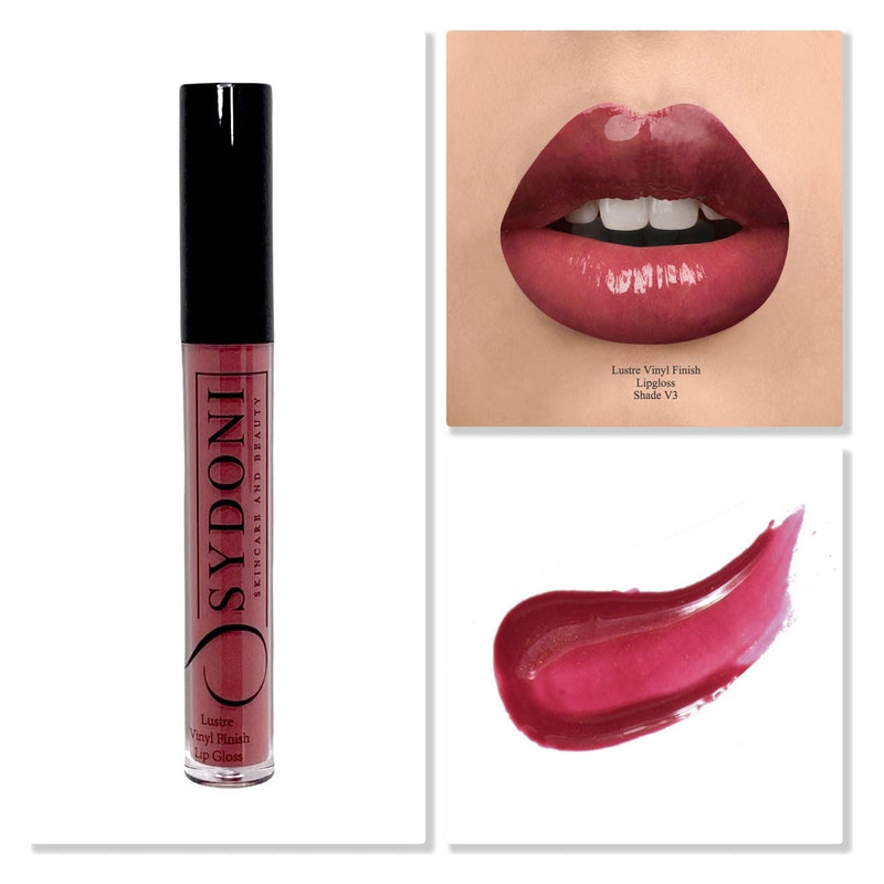 Sydoni Skincare and Beauty Sydoni Skincare And Beauty - Lustre Vinyl Finish High Shine Lip Gloss 4G (15 Shades) Lip Gloss Tan Shade V3-VINYL FINISH MEDIUM BERRY with PINK UNDERTONE