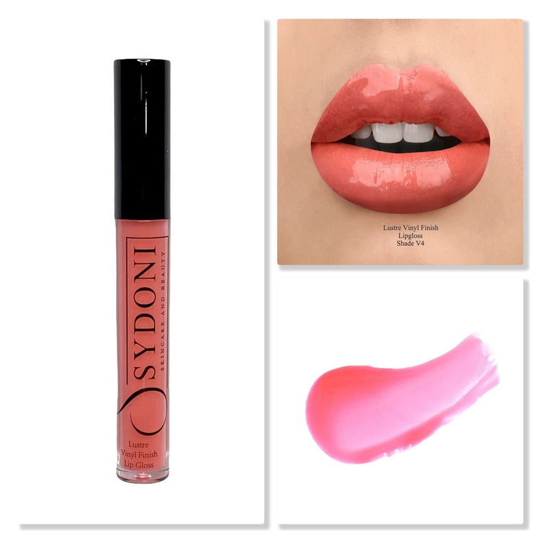 Sydoni Skincare and Beauty Sydoni Skincare And Beauty - Lustre Vinyl Finish High Shine Lip Gloss 4G (15 Shades) Lip Gloss Dark Salmon Shade V4-VINYL FINISH SHEER PALE PINK