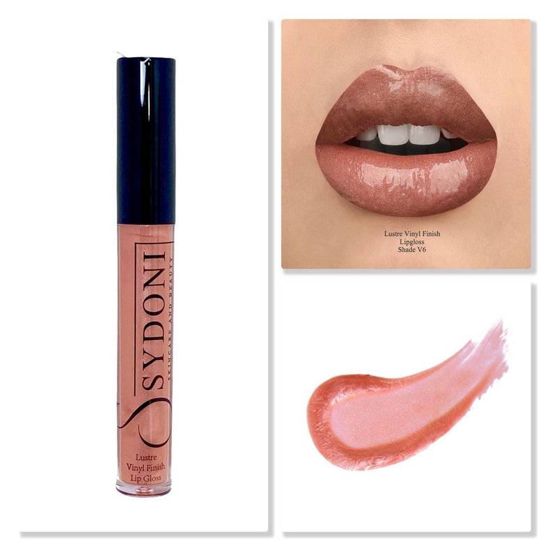 Sydoni Skincare and Beauty Sydoni Skincare And Beauty - Lustre Vinyl Finish High Shine Lip Gloss 4G (15 Shades) Lip Gloss Tan Shade V6-VINYL FINISH PALE BROWN with SLIGHT GOLD SHIMMER