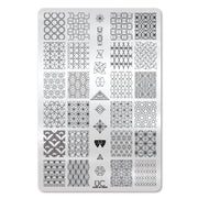 UberChic Beauty Luxe In Lines Stamping Plate Light Gray