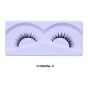 Prolux Cosmetics Faux Mink Lashes Eyelashes Eyelashaes Light Gray #1-Chiquita