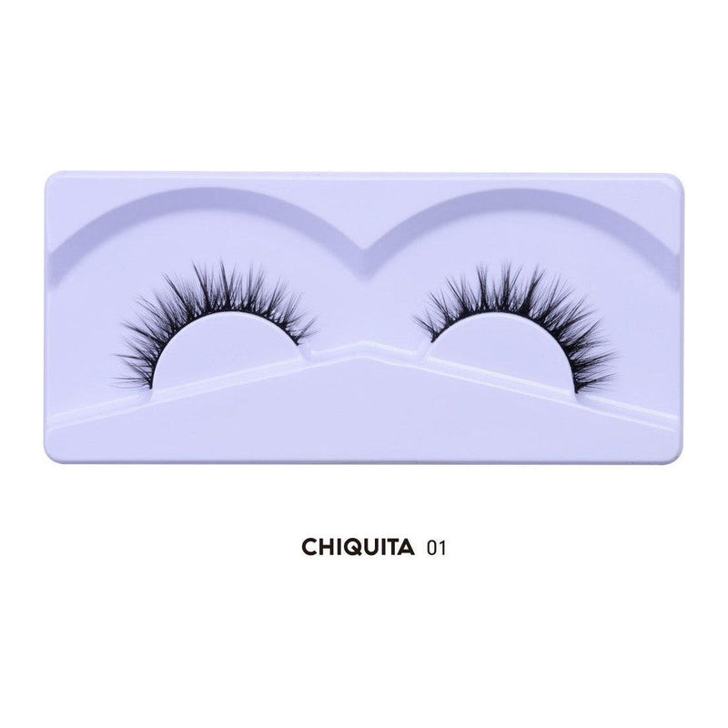 Prolux Cosmetics Faux Mink Lashes Eyelashes Eyelashaes Light Gray #1-Chiquita