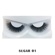 Prolux Cosmetics Faux Mink False Eyelashes Eyelashes White Smoke #1-Sugar