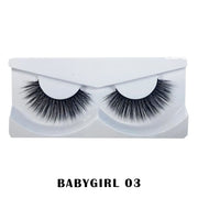 Prolux Cosmetics Faux Mink False Eyelashes Eyelashes White Smoke #3-Babygirl